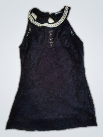 Black Lace Tank Top