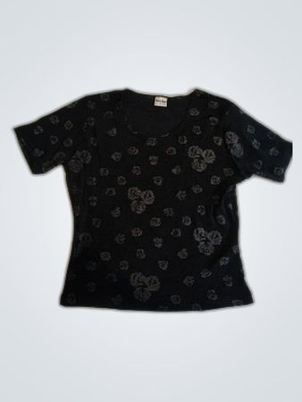 Black Floral Top