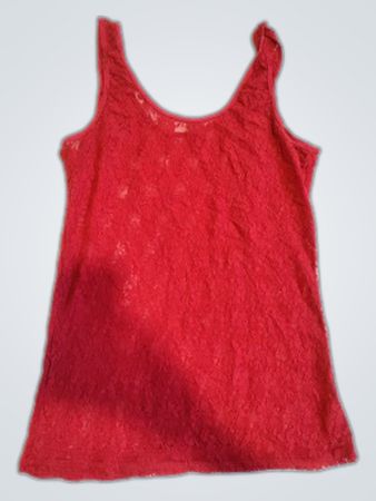 Red Lace Tank Top
