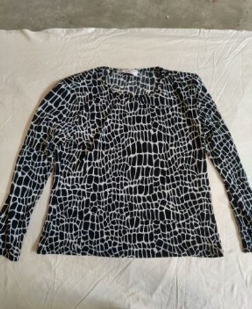 Long Sleeve Giraffe Print Top