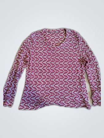 Mezcola Printed Long Sleeve Blouse
