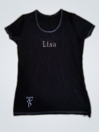 Schwarz Design Black Printed T-Shirt