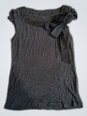 Zara Black Ruffle Blouse