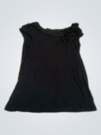 Black Cap Sleeve Top