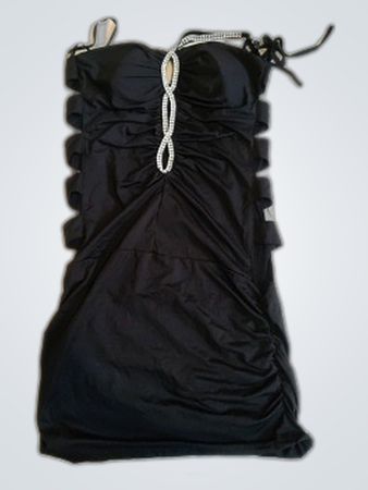 Black Ruffled Dress
