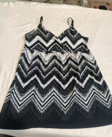 Black and White Chevron Dress