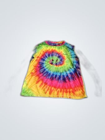 Unbranded Tie-Dye Long Sleeve Aruba Print Shirt