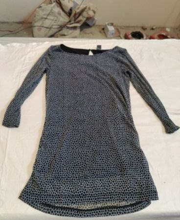 Sir Oliver Geometric Print Long Sleeve Mini Dress