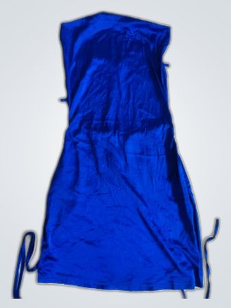 Blue Strapless Mini Dress
