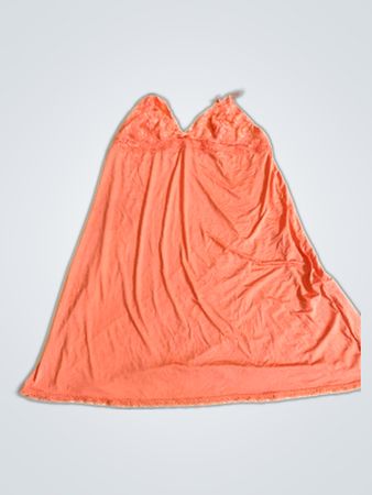 Peach Lace Trim Chemise