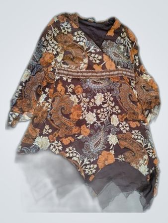 Fila Printed Wrap Blouse