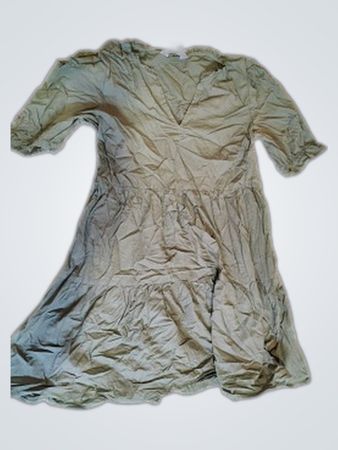 Unbranded Green Tiered Mini Dress