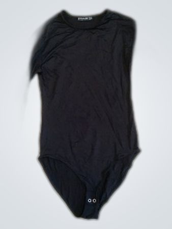 Stradivarius Black Long-Sleeve Bodysuit