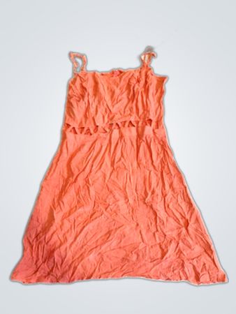 H&M Orange Sleeveless Mini Dress