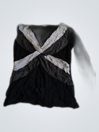 Cable Gauge Draped Blouse