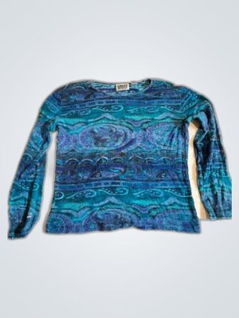 Chico's Printed Long-Sleeve Blouse