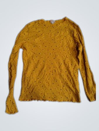 Pull&Bear Yellow Knit Sweater