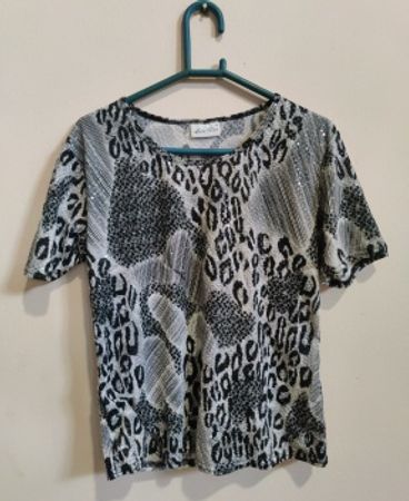 Lisa Tossa Printed Leopard Blouse
