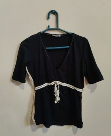 Schumacher Black Wrap Blouse