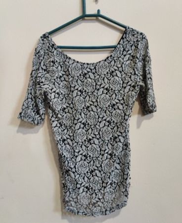 Diesel Floral Lace Off-Shoulder Blouse
