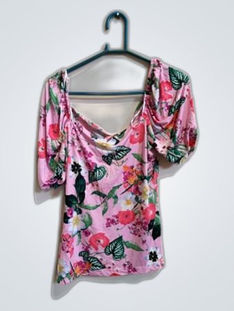 Body Flirt Printed Off-Shoulder Blouse