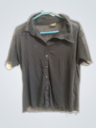X-Mati Sheer Black Blouse