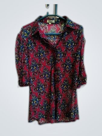 St. John's Bay Printed Sheer Blouse