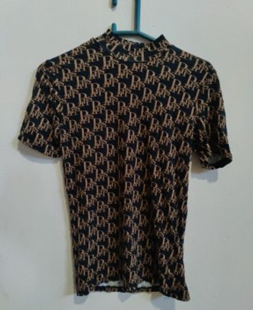 T-Shirt with Monogram Pattern