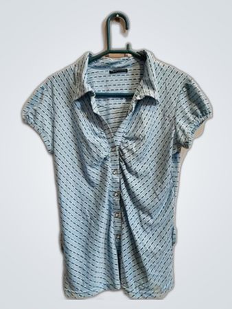 OGGI Collection Short Sleeve Striped Shirt