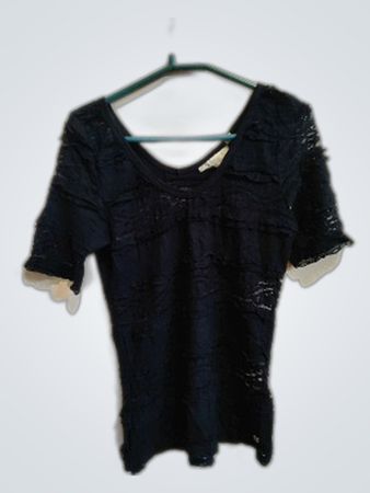 L.G.B. Black Lace Blouse