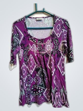 Street One Purple Printed Blouse