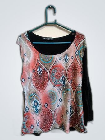 Moderato Paris Printed Long Sleeve Blouse