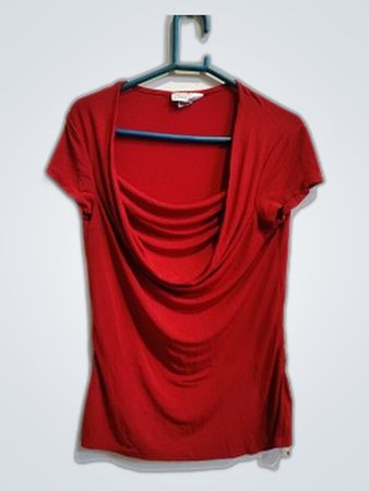 Red Draped Top