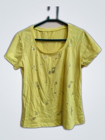 Yellow Scoop Neck Tank Top