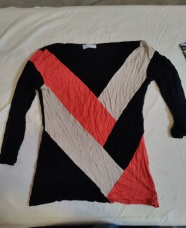 Cache Cache Long Sleeve Printed Blouse