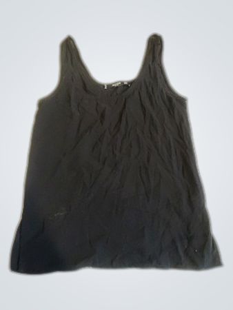 MANGO Basics Black Tank Top
