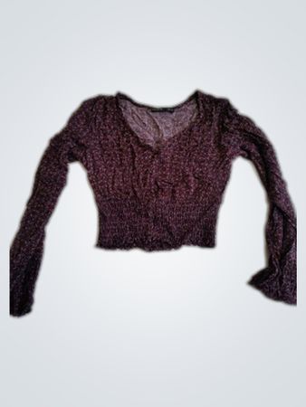 PULL&BEAR Floral Long Sleeve Top
