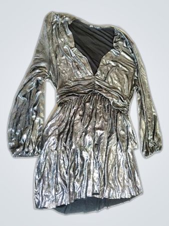 Zara Metallic Mini Dress