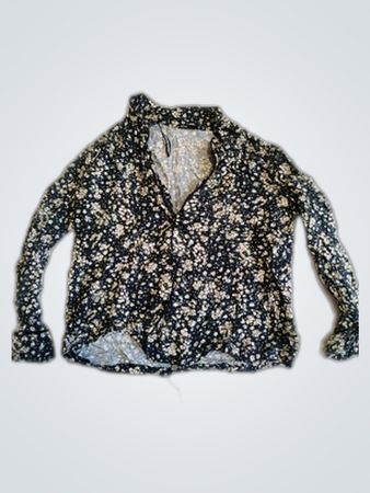 Lefties Floral Print Long Sleeve Blouse