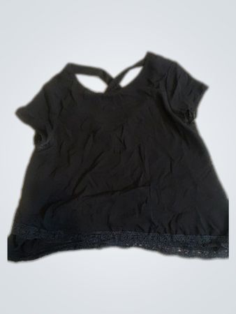Zara Black Crisscross Back Top