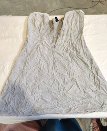 H&M Strapless Smocked Mini Dress