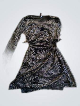 H&M Black Long Sleeve Mini Dress