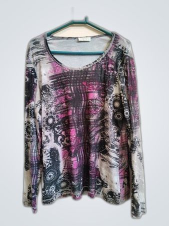 Bonitaita Printed Long Sleeve Blouse