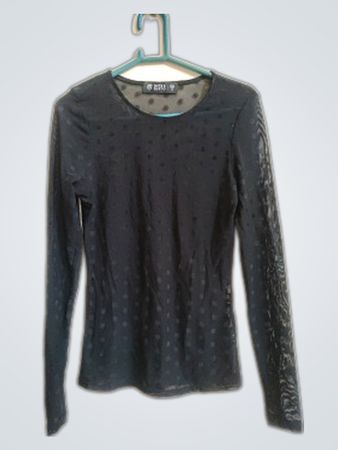 Guts & Gusto Sheer Polka Dot Blouse