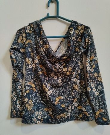 Floral Printed Wrap Blouse