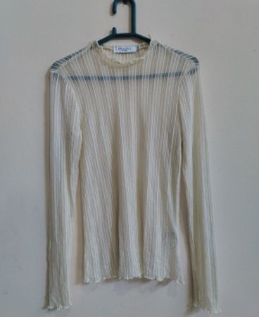 Costes Sheer Long Sleeve Blouse