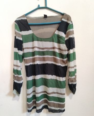 Selection Sheer Striped Blouse