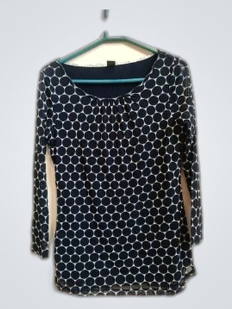 Long-Sleeve Geometric Pattern Shirt