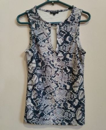 Cool Cat Snakeskin Print Tank Top