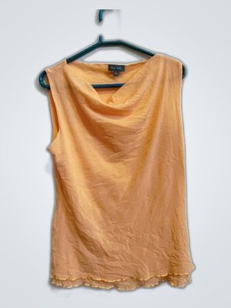Marc Aurel Sleeveless Draped Blouse